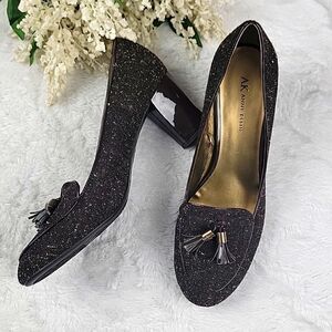 AK‎ ANNE KLEIN IFLEX Chunk Heel Tassel Loafers [SIZE 10]